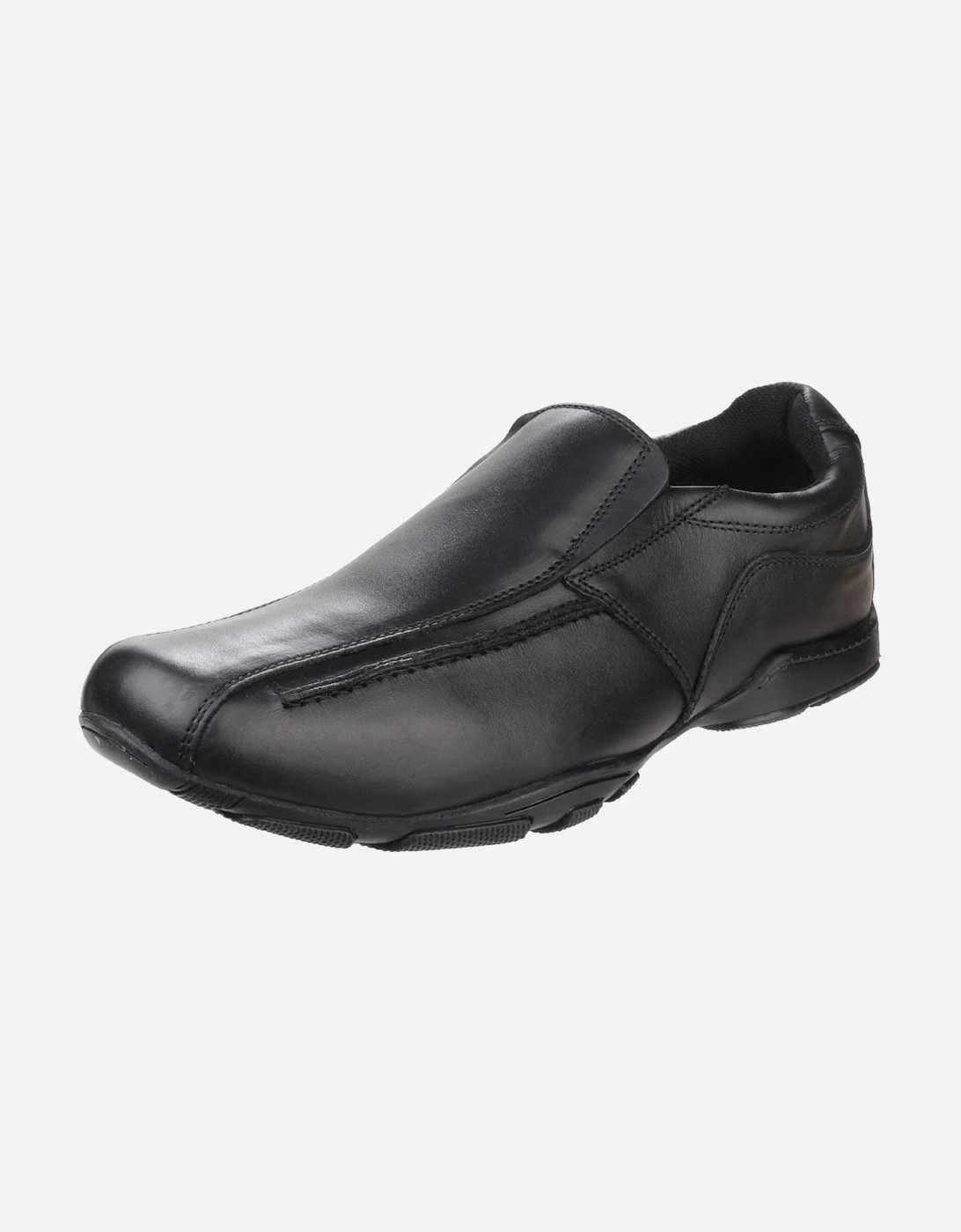 Bespoke Senior Leather Boys's Black Loafers