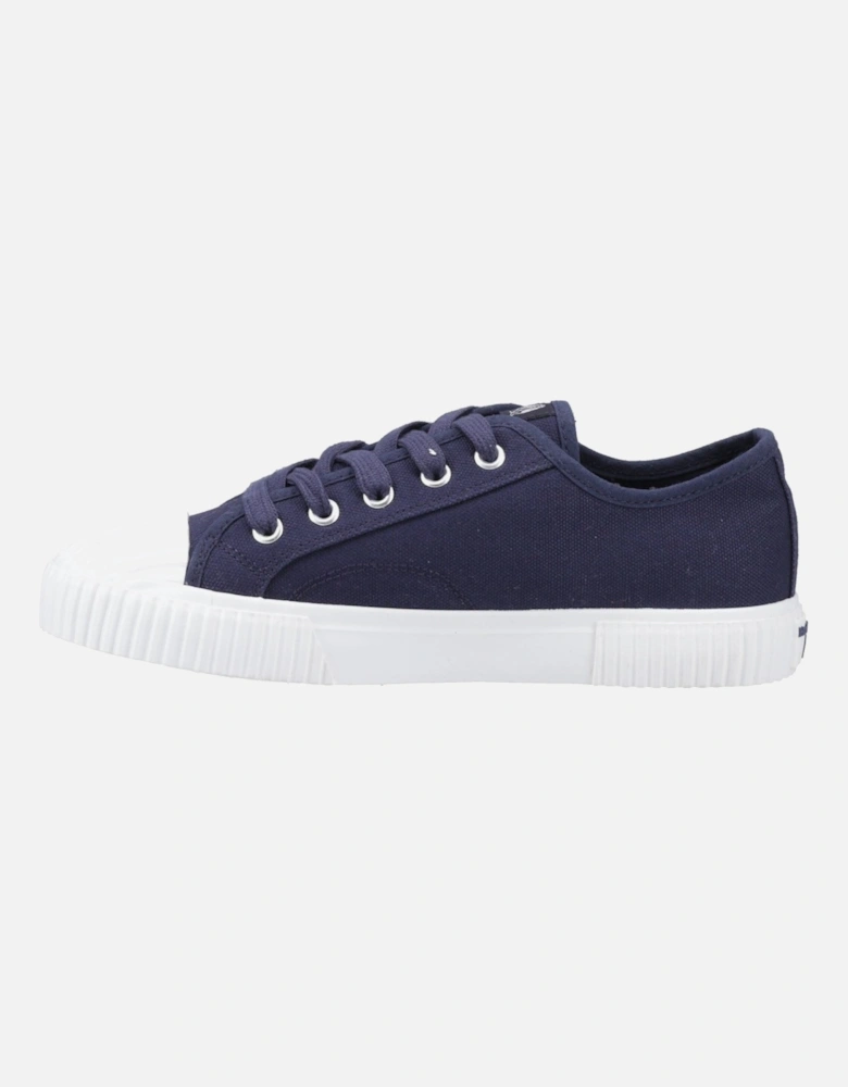 Freya Canvas Textile Women's Navy Trainers