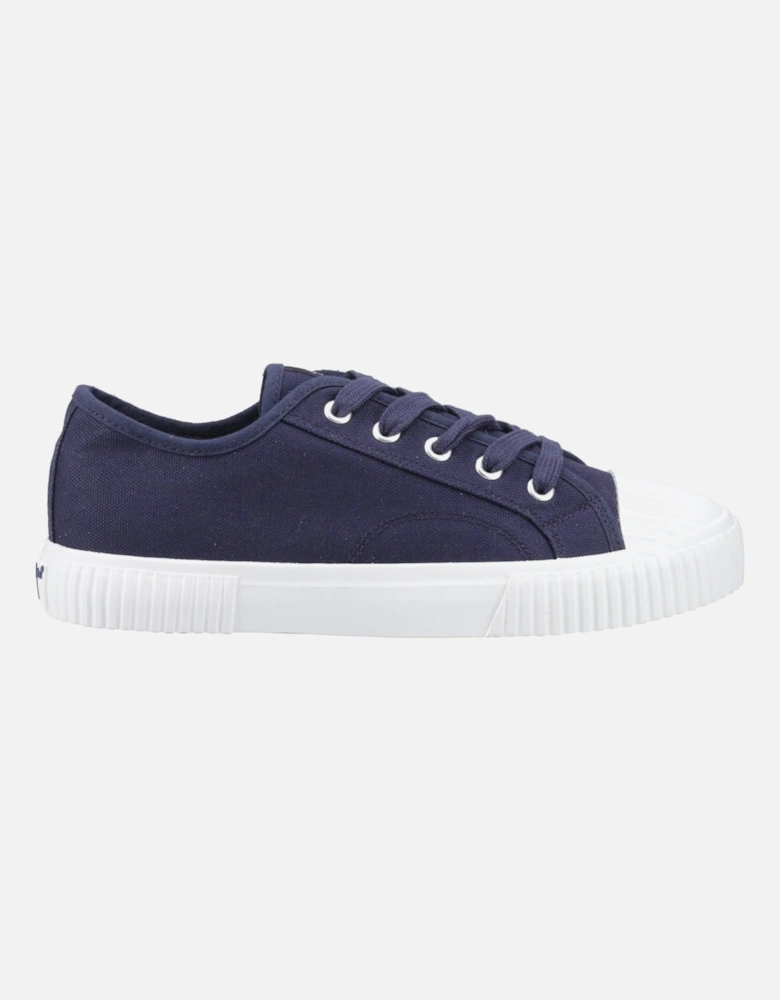 Freya Canvas Textile Women's Navy Trainers