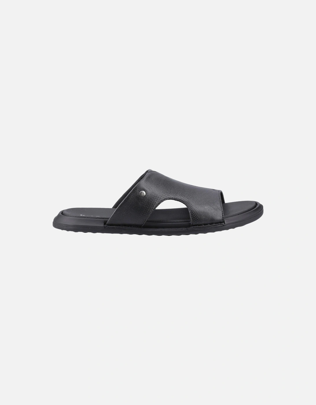 Callum Slide Leather Men's Black Sandals