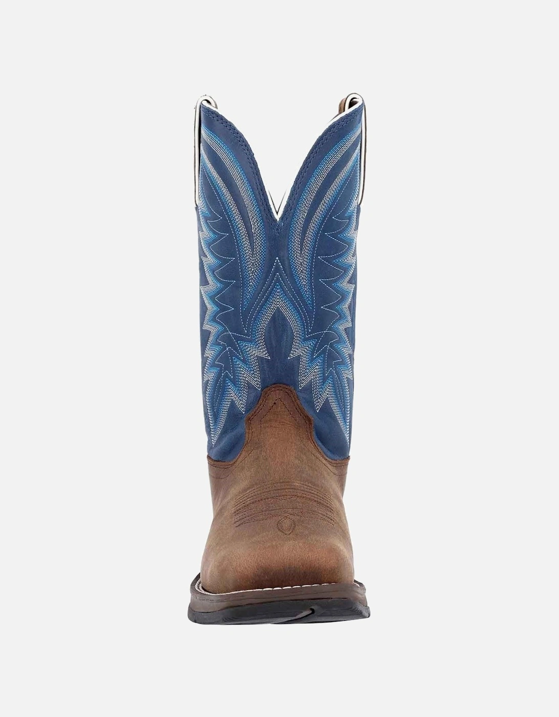 Rebel Leather Men's Saddle Brown/Demin Blue Boots