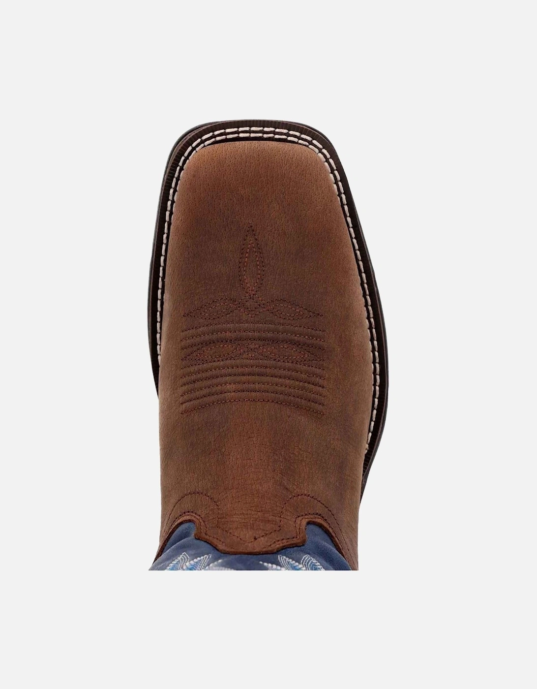 Rebel Leather Men's Saddle Brown/Demin Blue Boots
