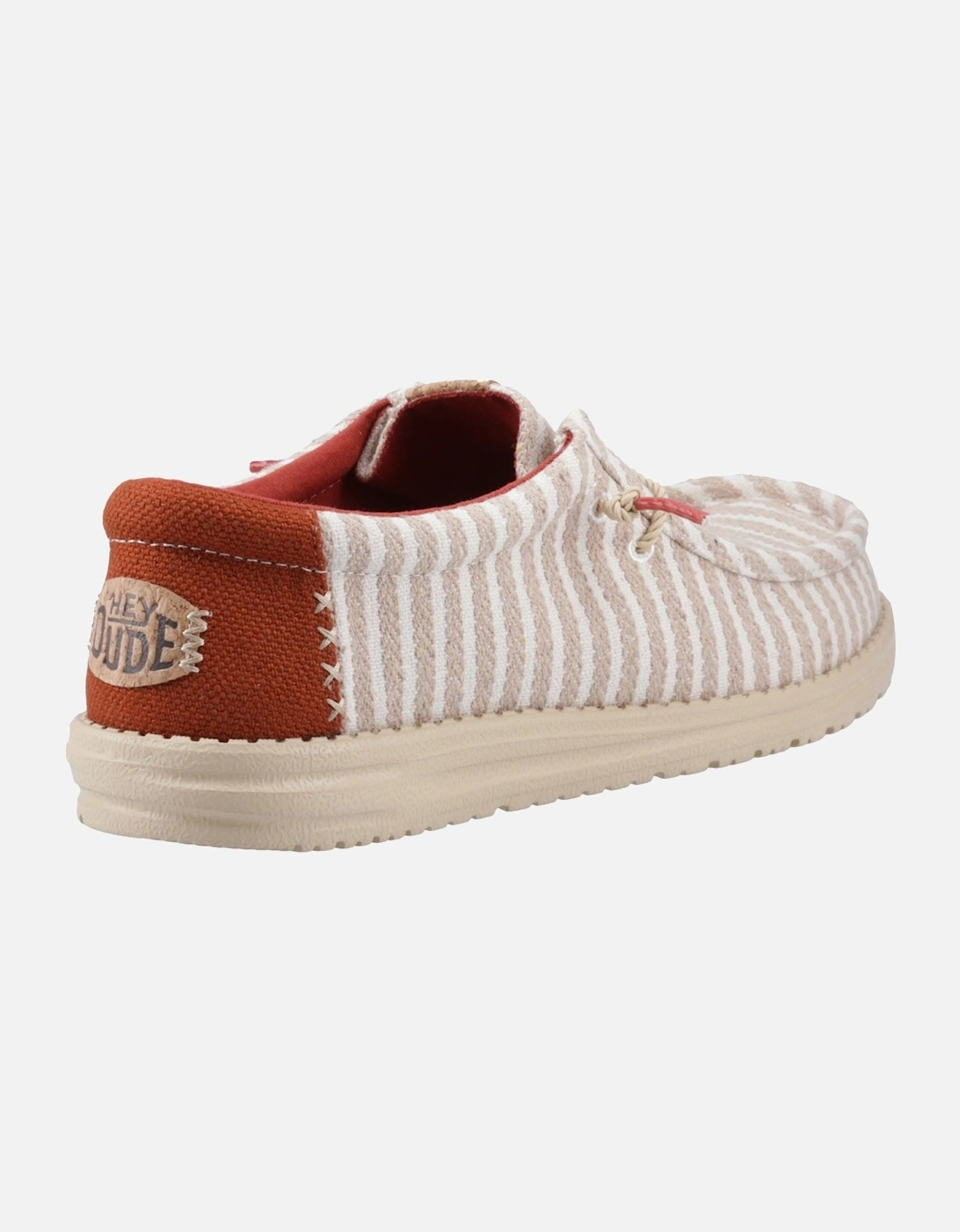 HEYDUDE Wally Resort Polyester Blend Men's Multi/Chili Red Moccasins Shoes