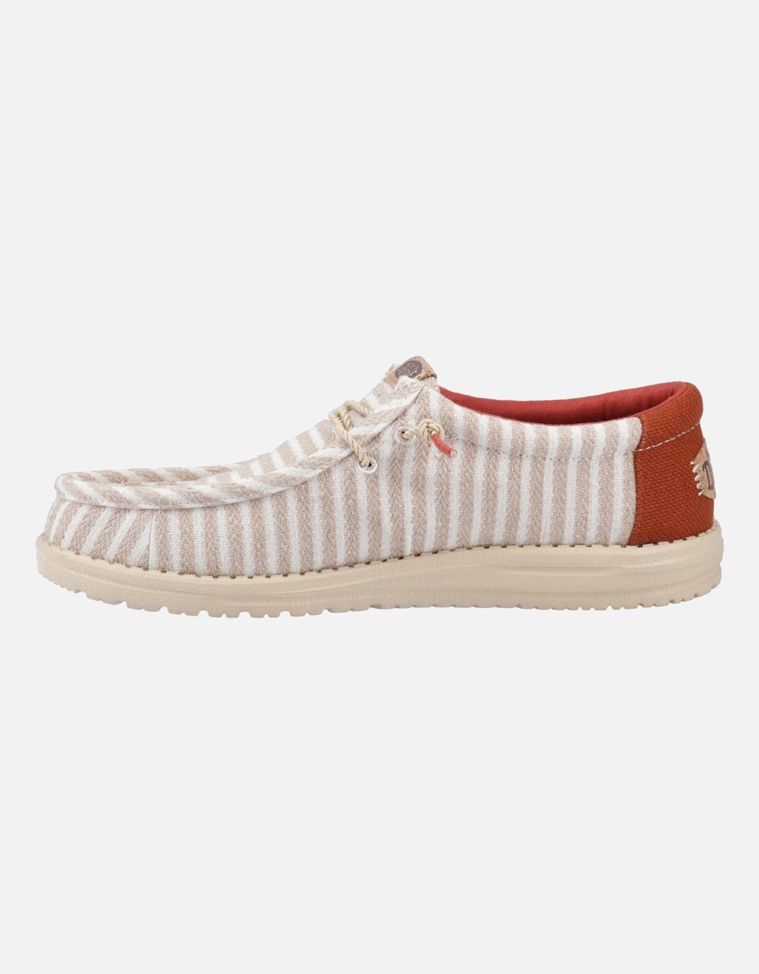 HEYDUDE Wally Resort Polyester Blend Men's Multi/Chili Red Moccasins Shoes