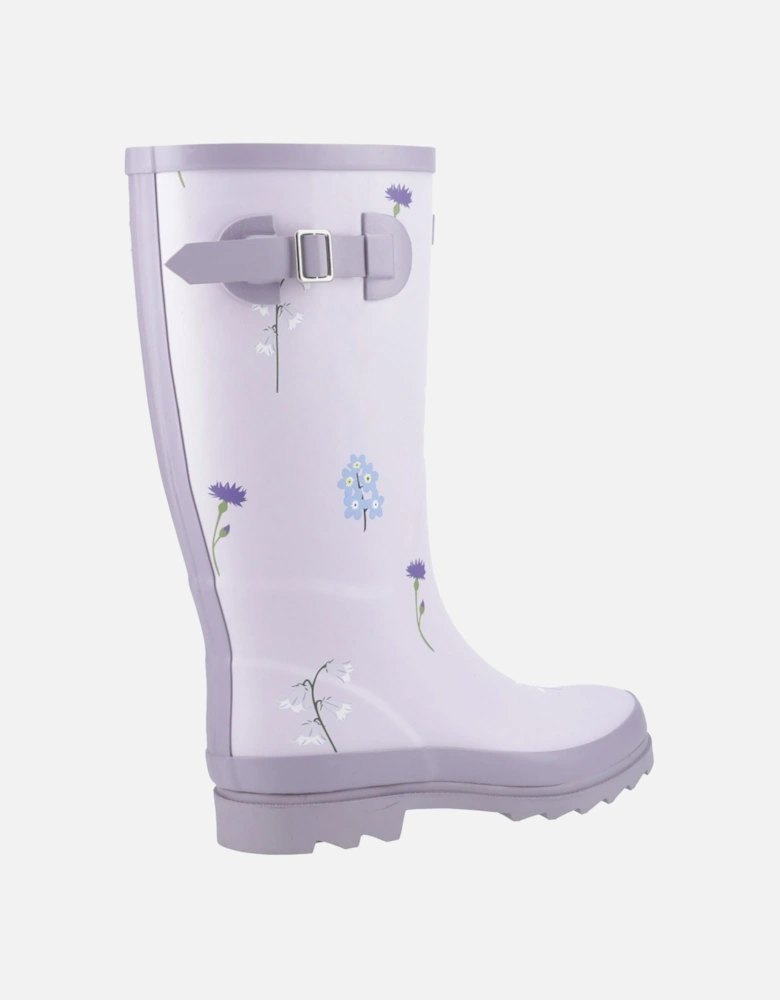 Wildflower Tall Rubber Women's Lilac Wellington Boots