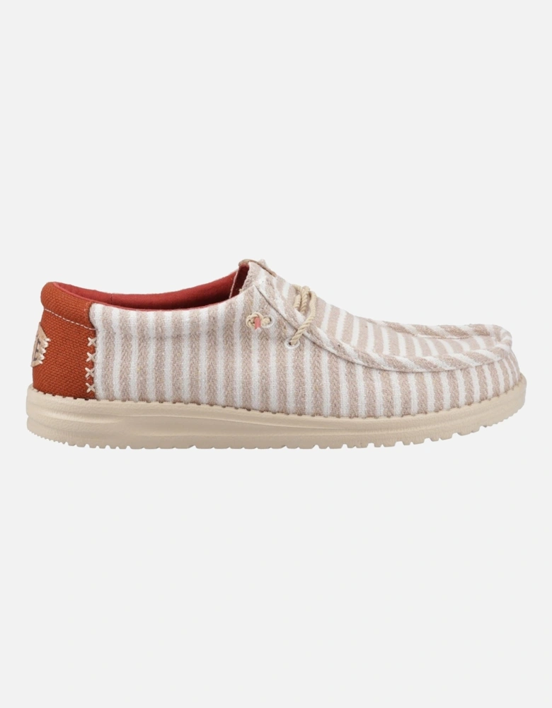 HEYDUDE Wally Resort Polyester Blend Men's Multi/Chili Red Moccasins Shoes