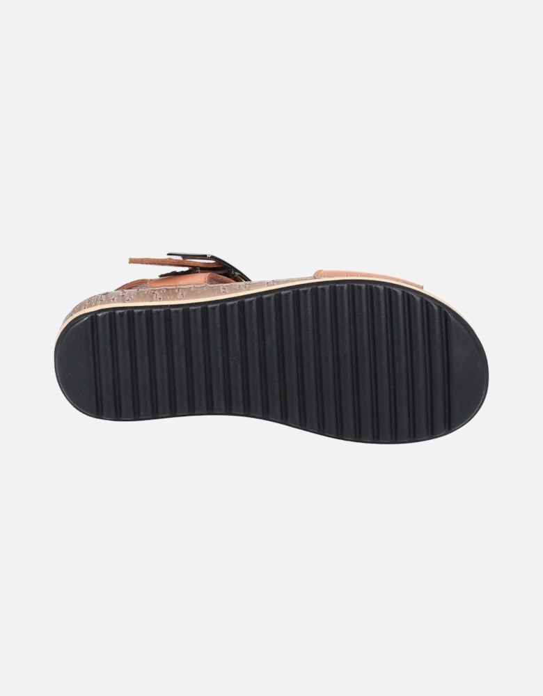 Ellie Leather Women's Tan Sandals