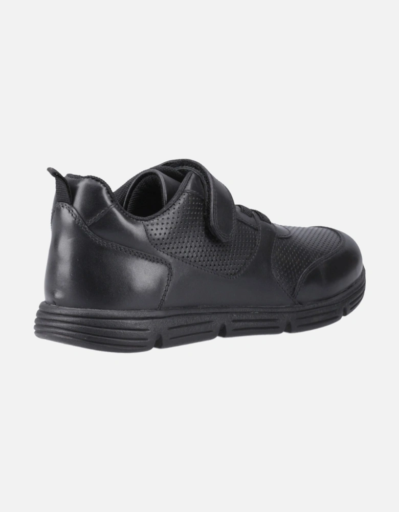 Alfie Bungee Snr Leather Boys's Black Shoes