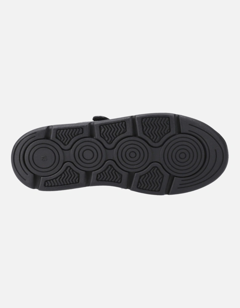 Alfie Bungee Snr Leather Boys's Black Shoes