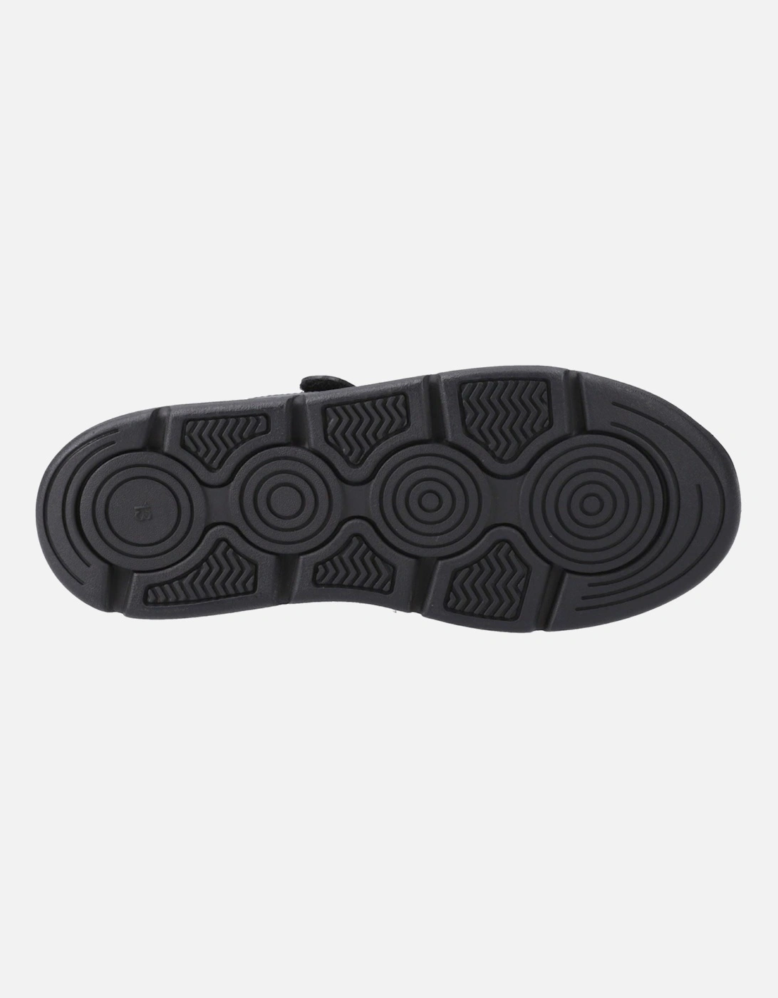 Alfie Bungee Snr Leather Boys's Black Shoes