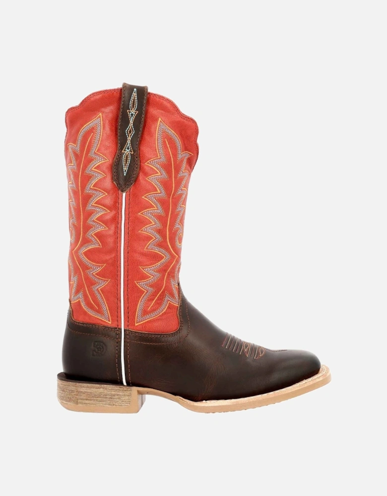 Lady Rebel Pro Leather Women's Hickory/Chili Pepper Boots