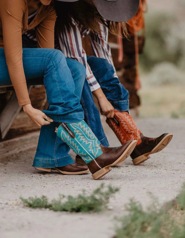 Lady Rebel Pro Leather Women's Hickory/Chili Pepper Boots
