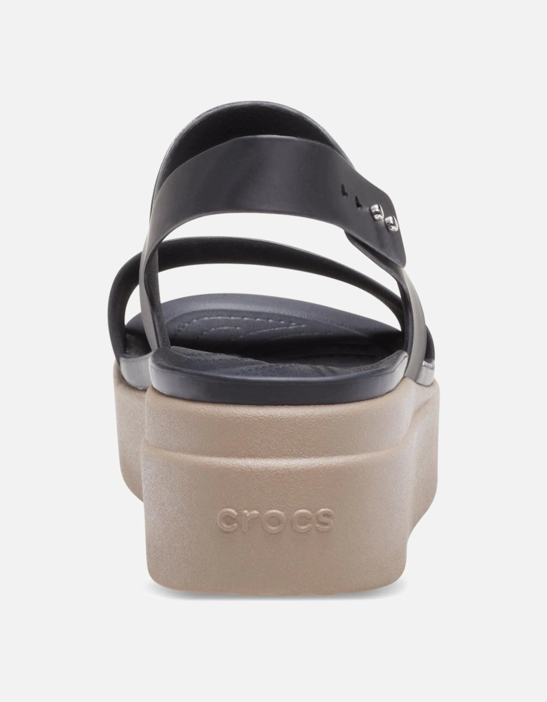 Brooklyn Low Wedge Thermoplastic Women's Black/Mushroom Sandals