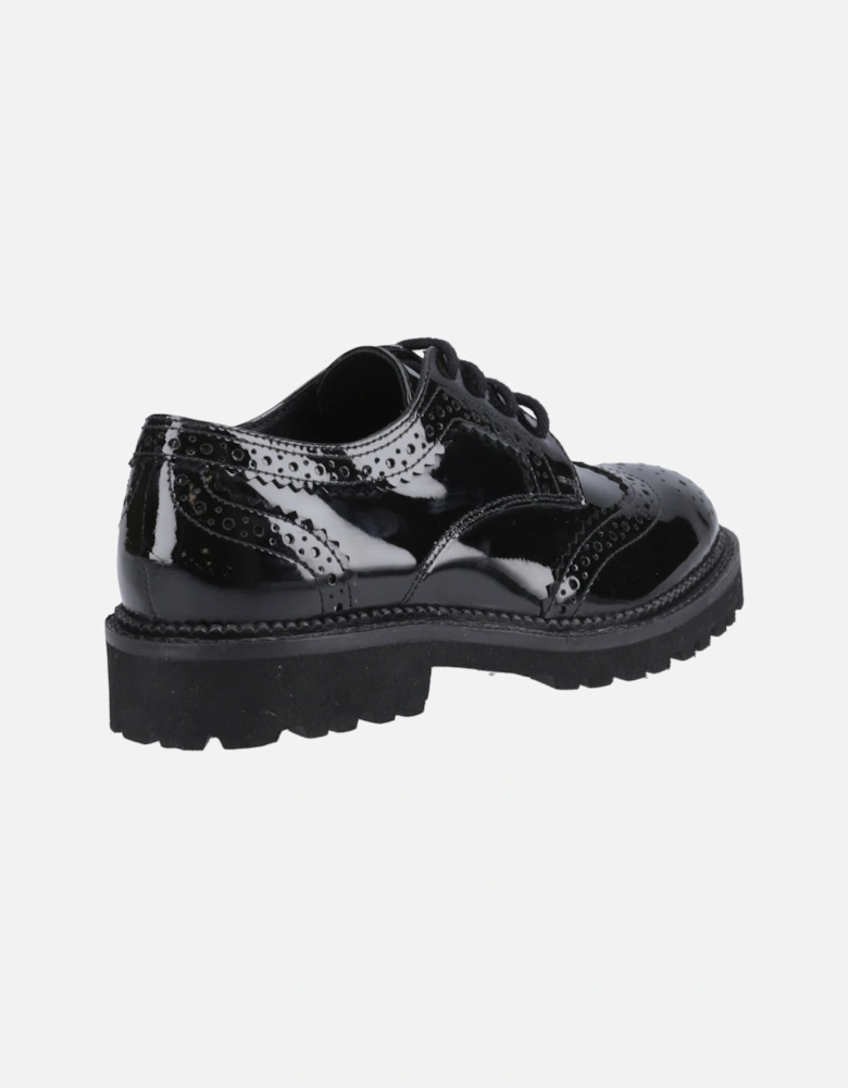 Gabi Lace Up Leather Girls's Black Brogues