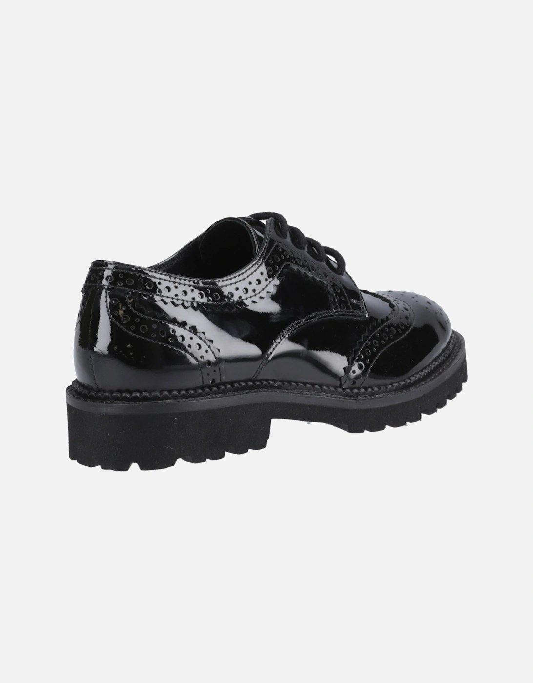 Gabi Lace Up Leather Girls's Black Brogues
