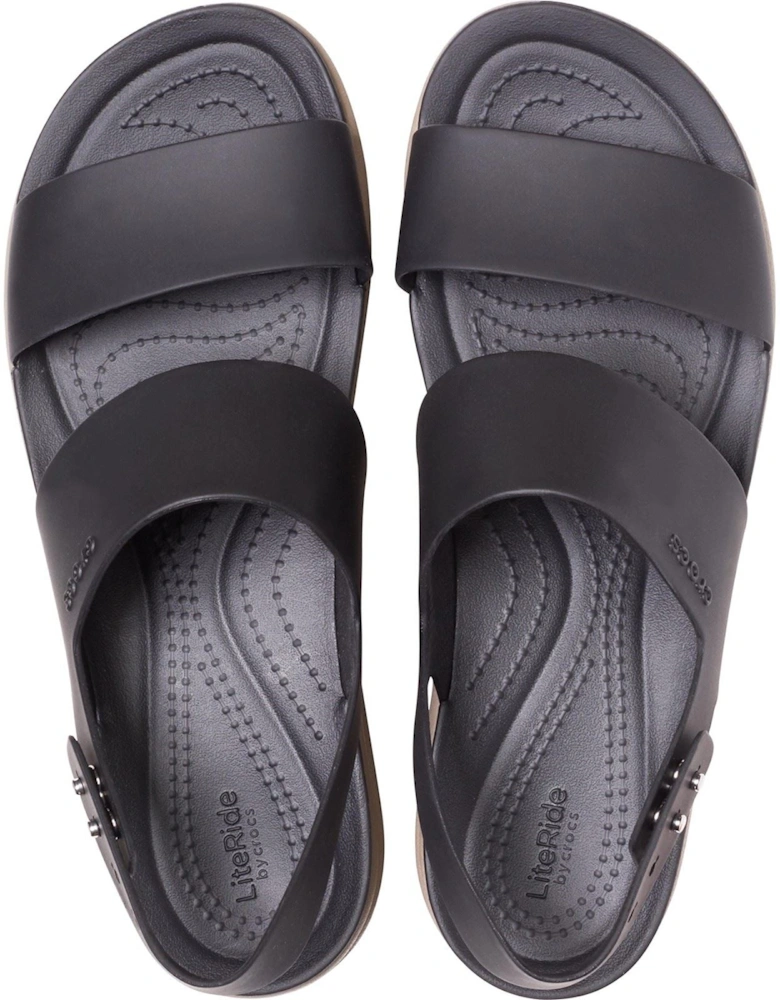 Brooklyn Low Wedge Thermoplastic Women's Black/Mushroom Sandals