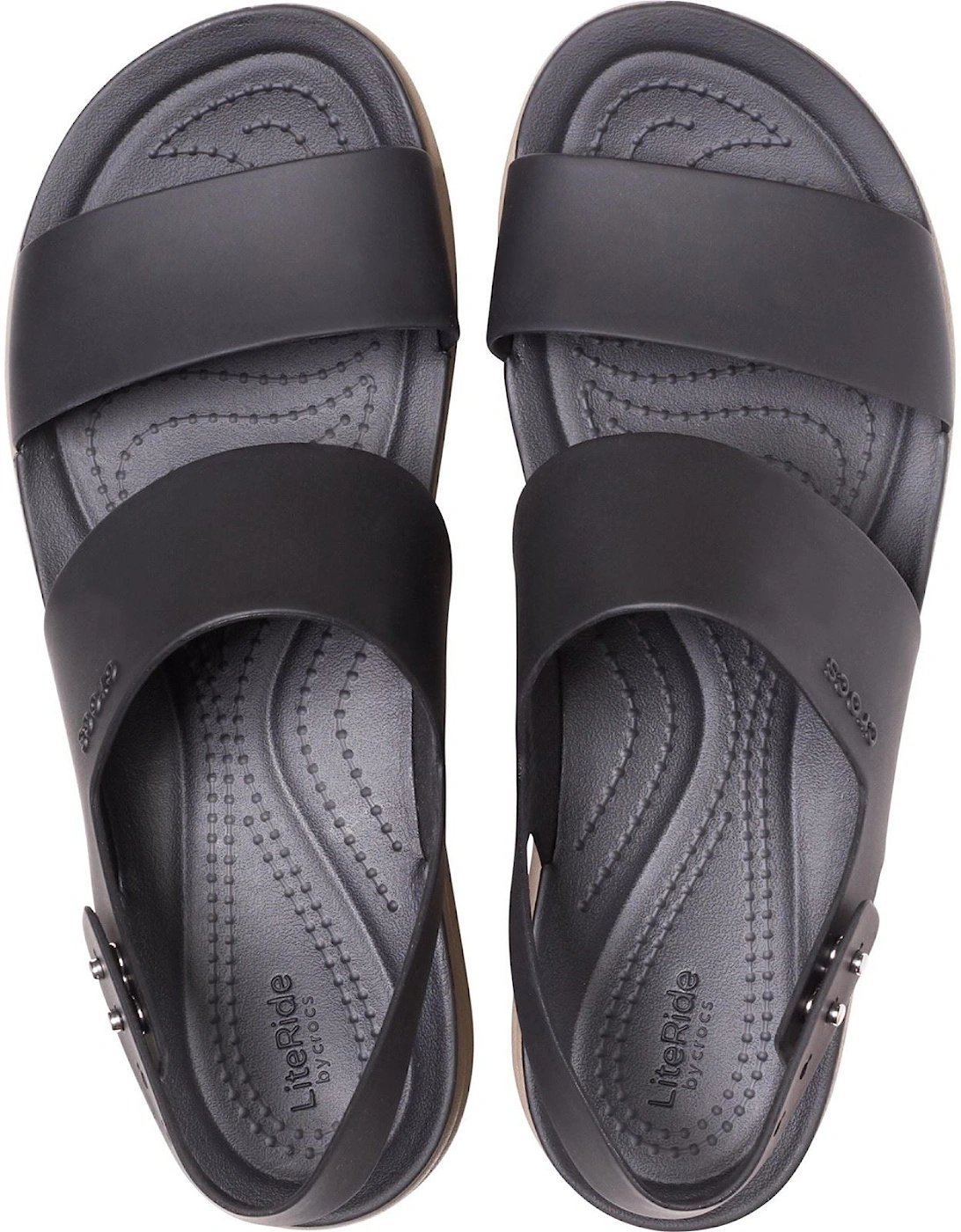 Brooklyn Low Wedge Thermoplastic Women's Black/Mushroom Sandals