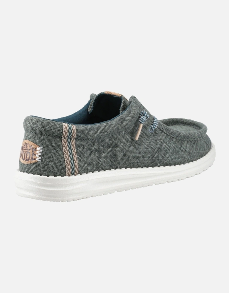 HEYDUDE Wally Jute Jute Men's Sea Green Moccasins Shoes