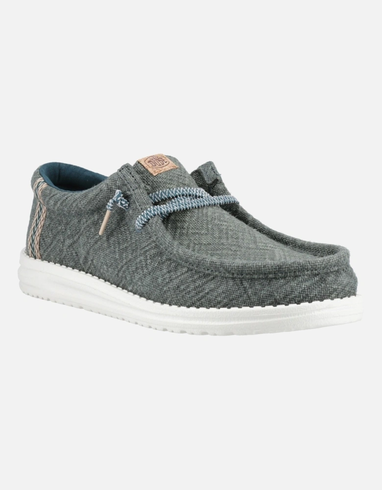 HEYDUDE Wally Jute Jute Men's Sea Green Moccasins Shoes