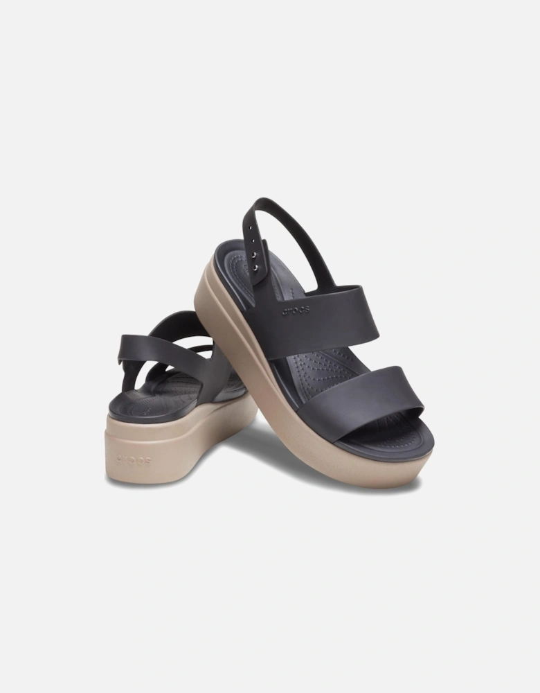 Brooklyn Low Wedge Thermoplastic Women's Black/Mushroom Sandals
