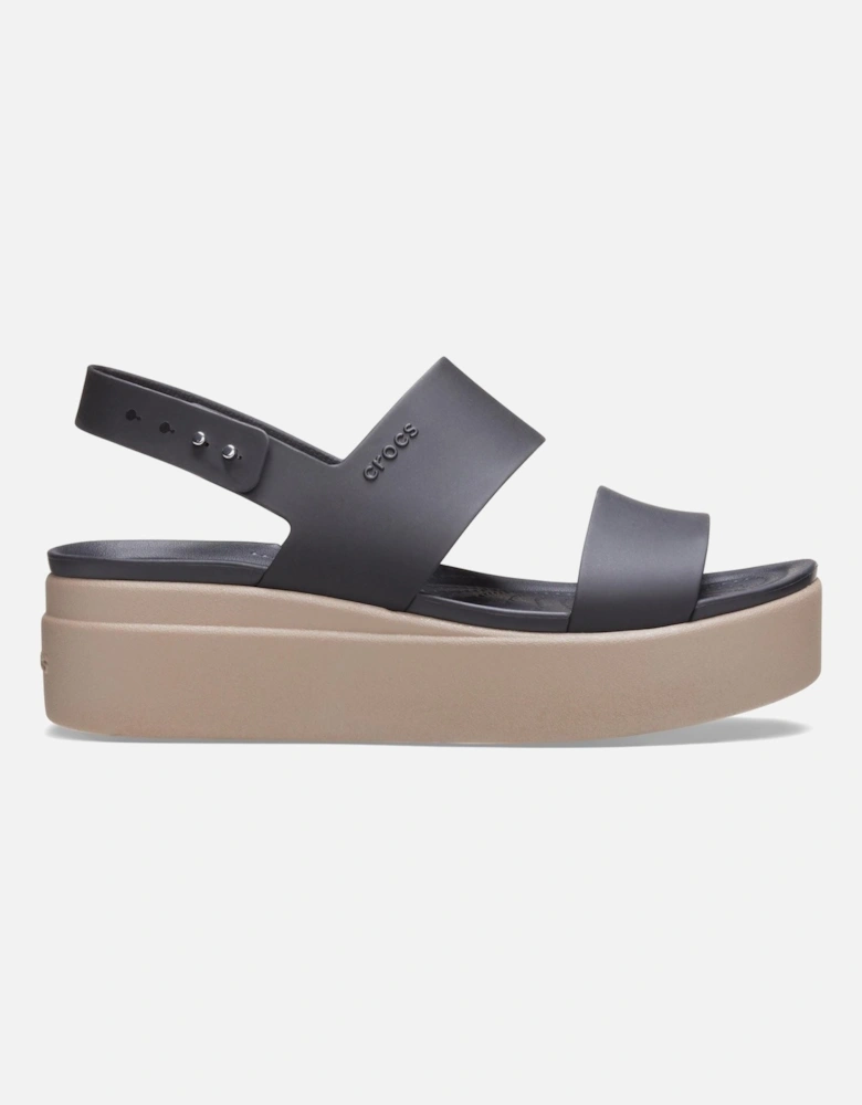Brooklyn Low Wedge Thermoplastic Women's Black/Mushroom Sandals