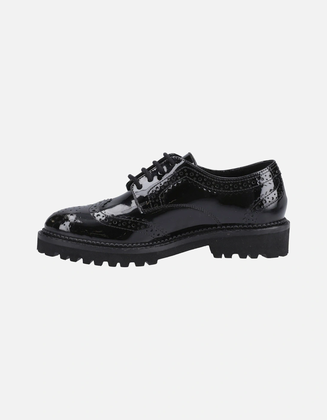 Gabi Lace Up Leather Girls's Black Brogues