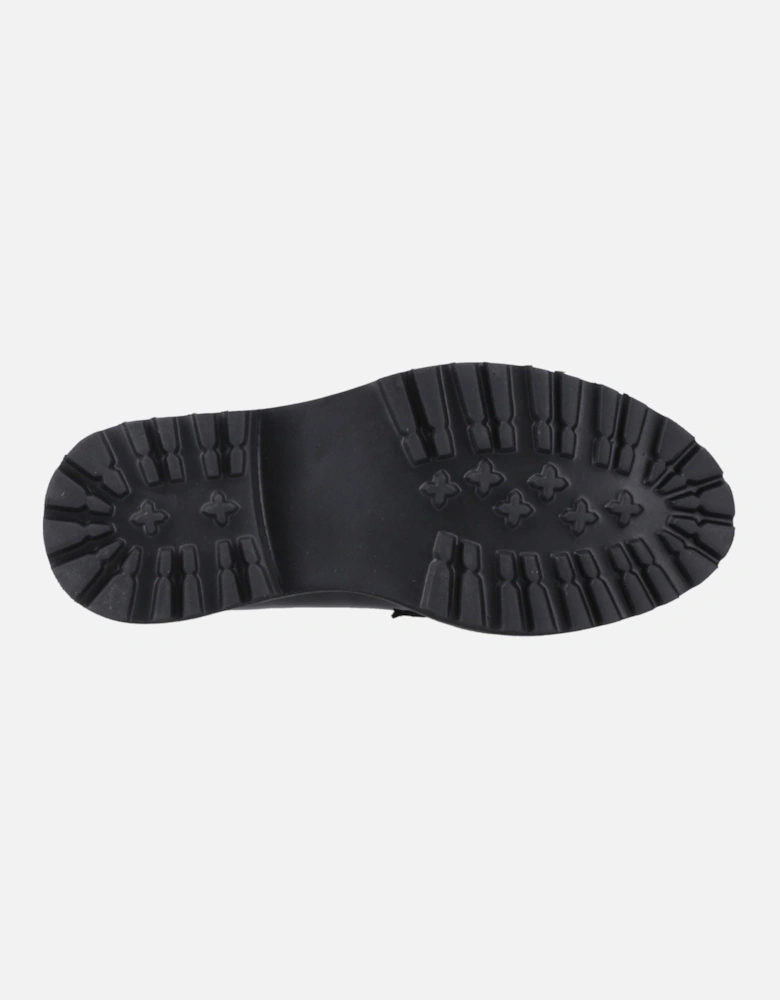 Grazia Leather Girls's Black Loafers