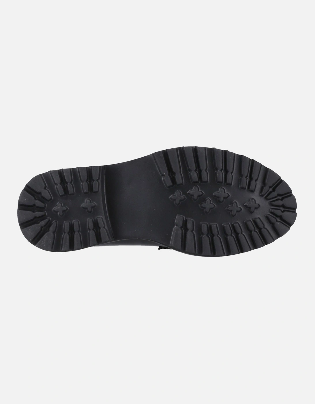Grazia Leather Girls's Black Loafers
