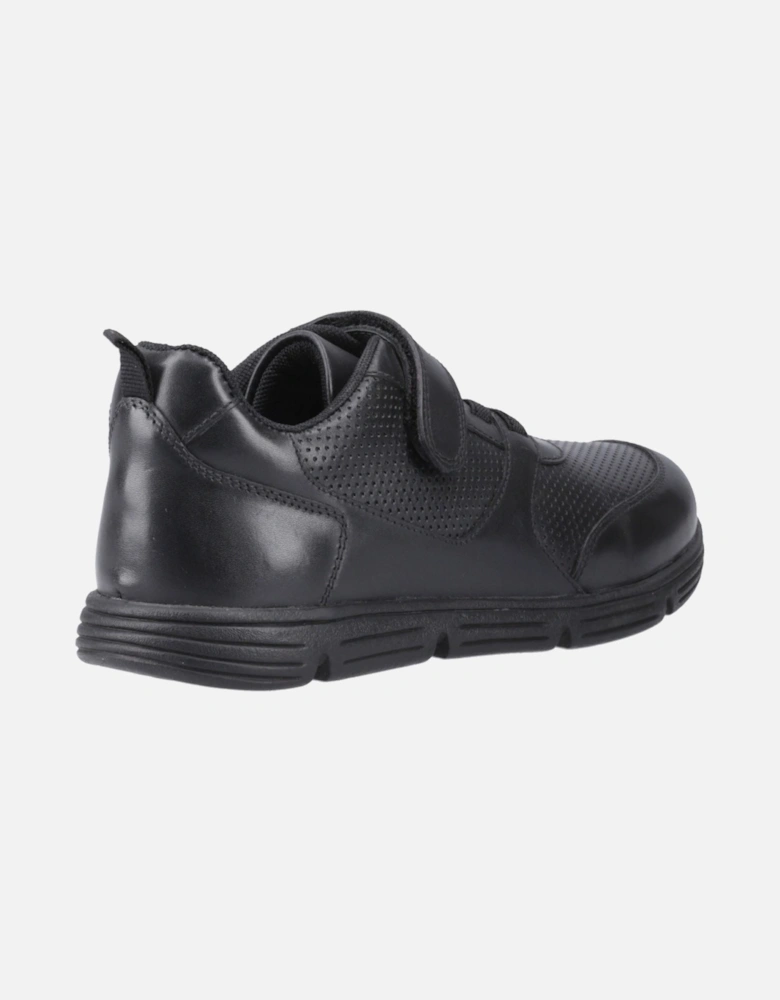 Alfie Bungee Jnr Leather Boys's Black Shoes