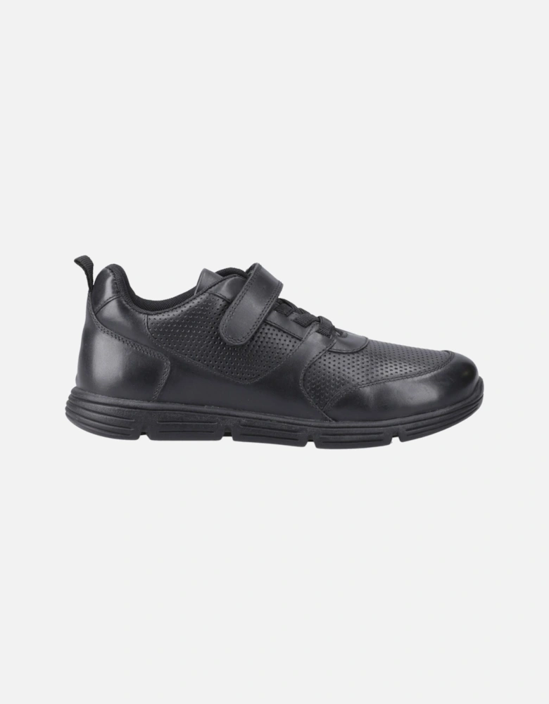 Alfie Bungee Jnr Leather Boys's Black Shoes