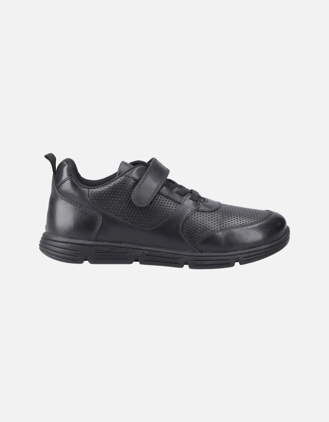 Alfie Bungee Jnr Leather Boys's Black Shoes