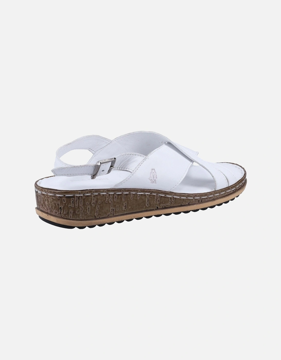 Elena Leather Women's White Wedges