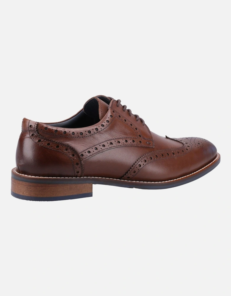 Dustin Brogue Leather Men's Chocolate Brogues Shoes
