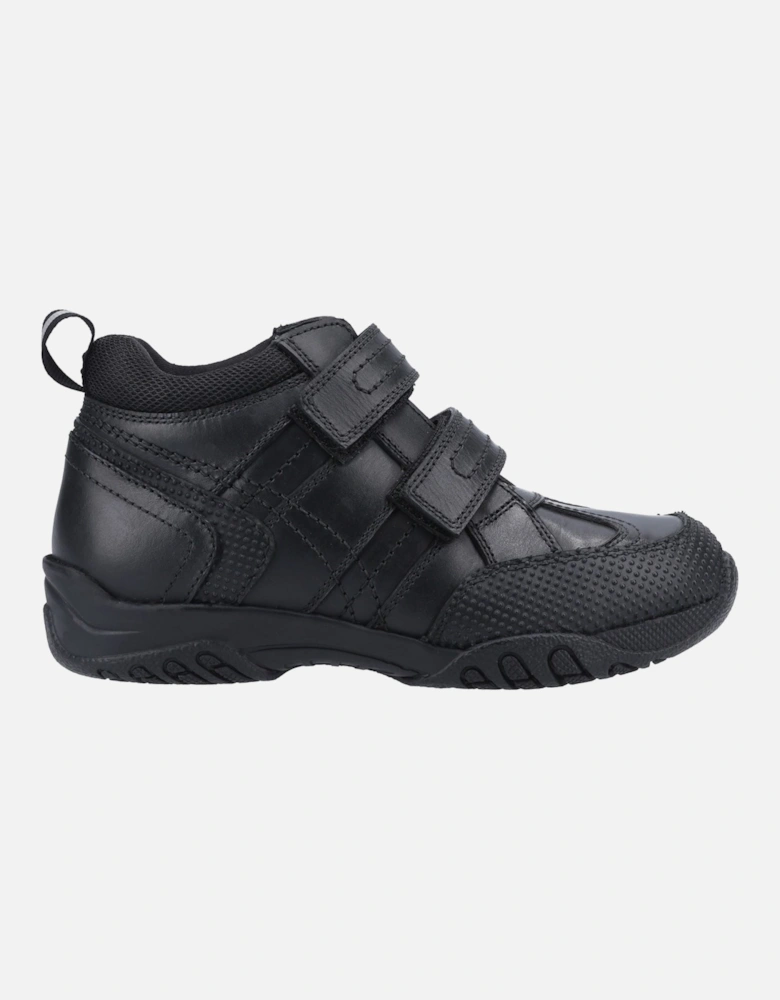 Jezza Senior Leather Boys's Black Boots