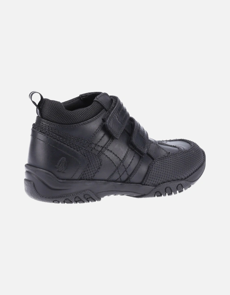 Jezza Senior Leather Boys's Black Boots