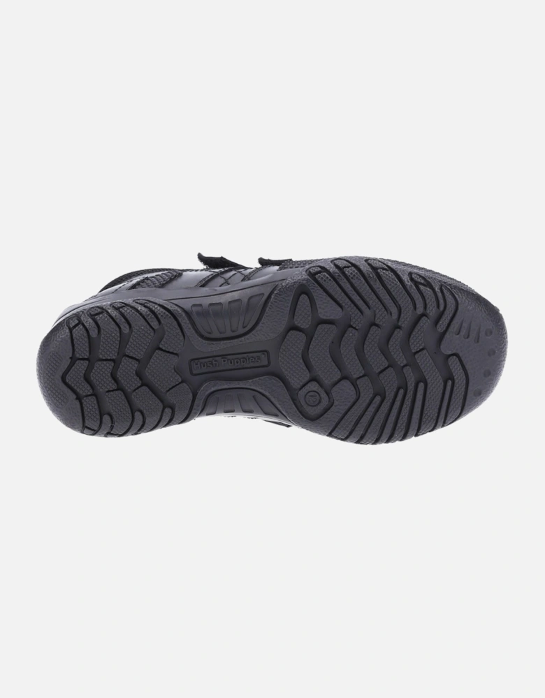 Jezza Senior Leather Boys's Black Boots