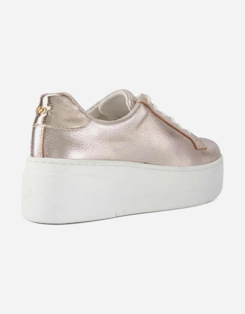 Dune Episode Leather Women's Gold Trainers