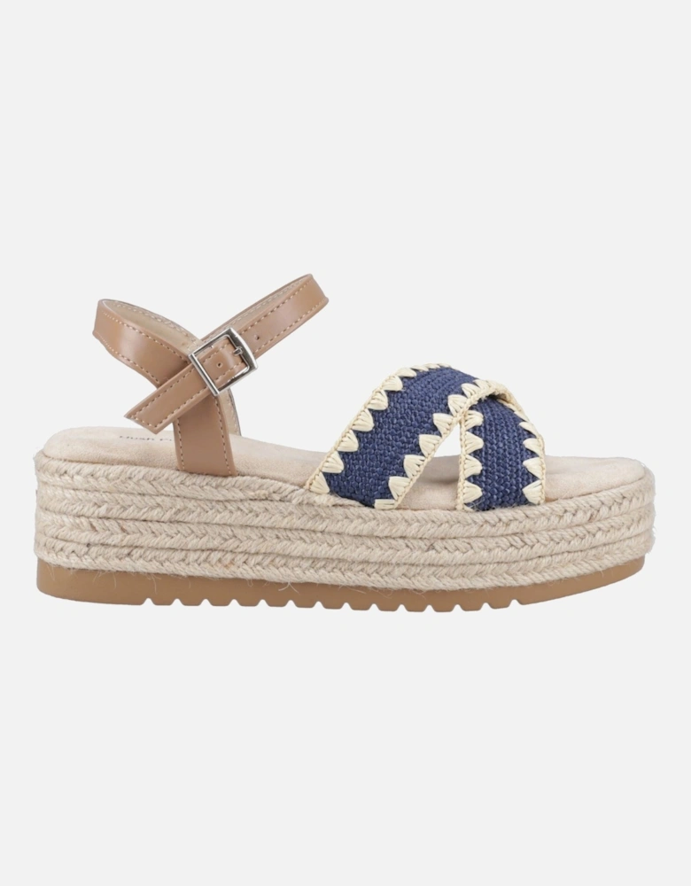 Jemma Espadrille Polyurethane Women's Navy Sandals