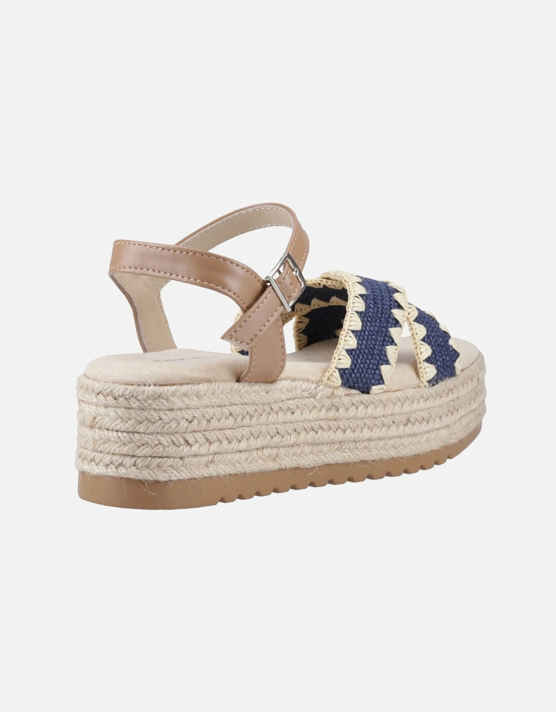 Jemma Espadrille Polyurethane Women's Navy Sandals