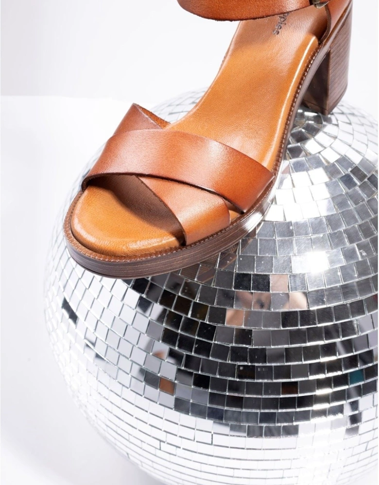 Georgia Leather Women's Tan Sandals