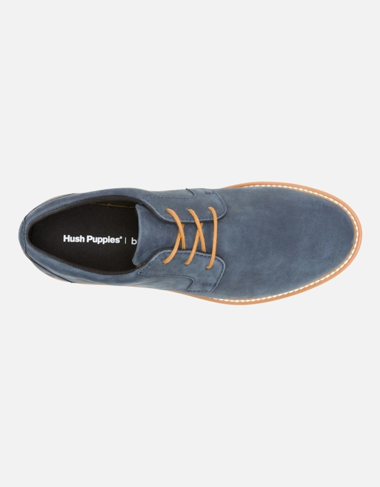 Jenson Oxford Leather Men's Navy Lace-Up Shoes