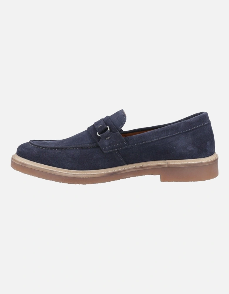 Gryffin Leather Men's Navy Loafers