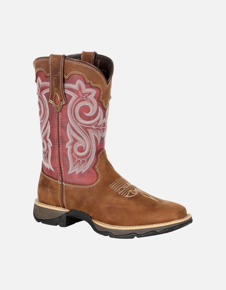 Lady Rebel Leather Women's Briar Brown/Rusty Red Boots