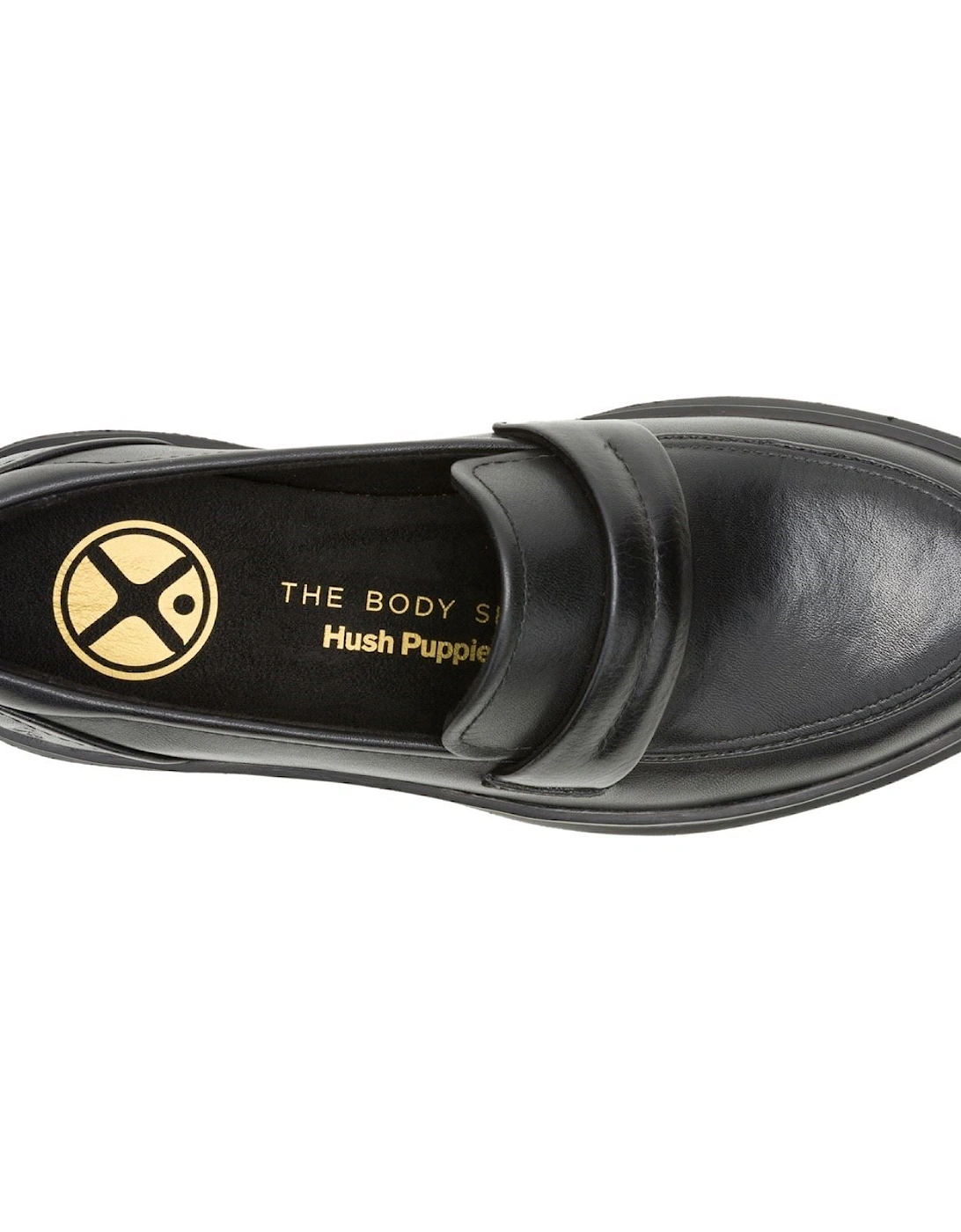Joy Penny Leather Women's Black/Black Loafers
