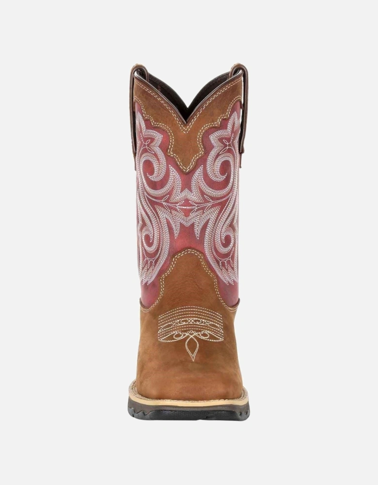 Lady Rebel Leather Women's Briar Brown/Rusty Red Boots