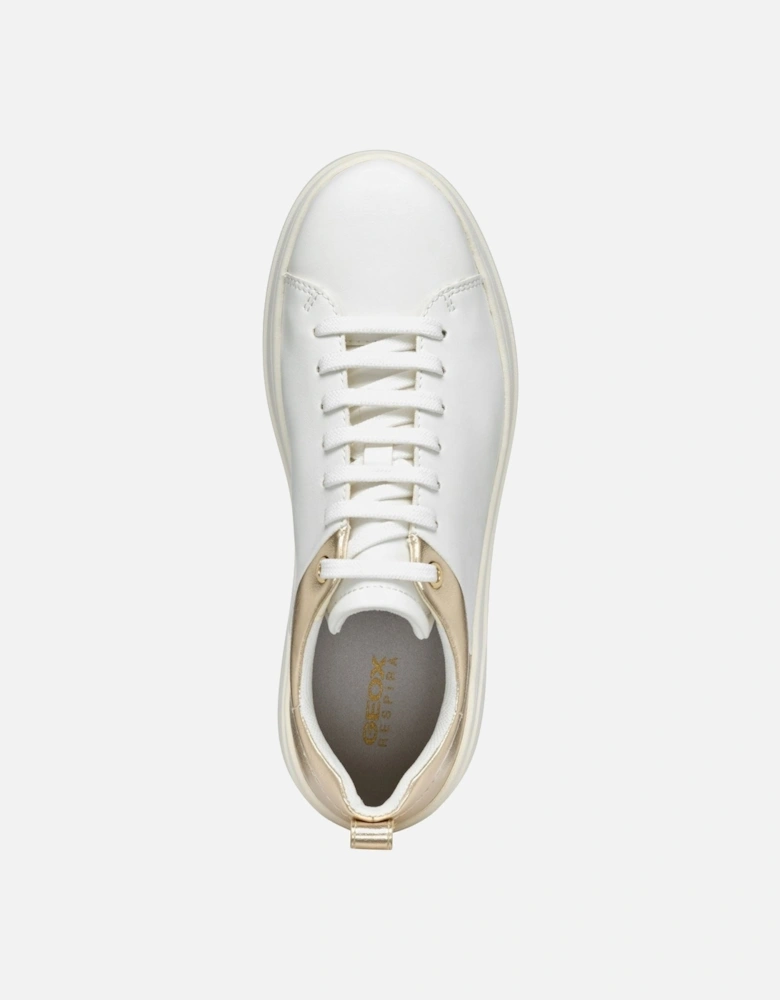 D SPHERICA ECUB-2 Women's White/Light Gold Trainers