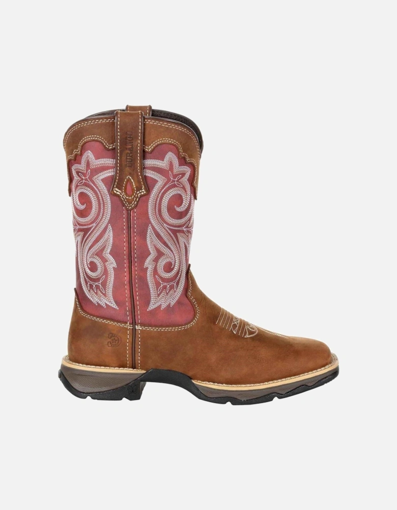 Lady Rebel Leather Women's Briar Brown/Rusty Red Boots