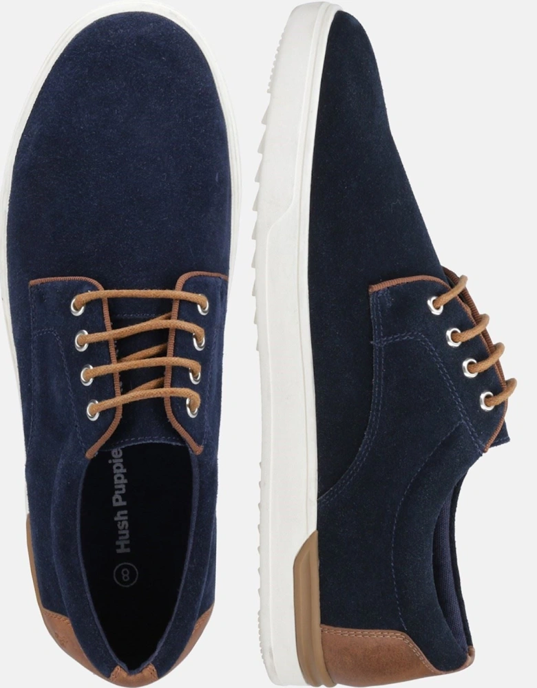 Joey Suede Men's Navy Lace-Up Shoes