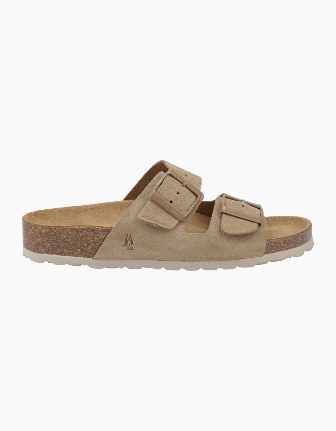 Hush Puppies Women's Brown Brixley Mule Suede Taupe Standard Sandals - Size 8 - Image 3
