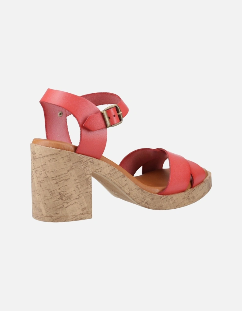 Georgia Cork Leather Women's Coral Sandals